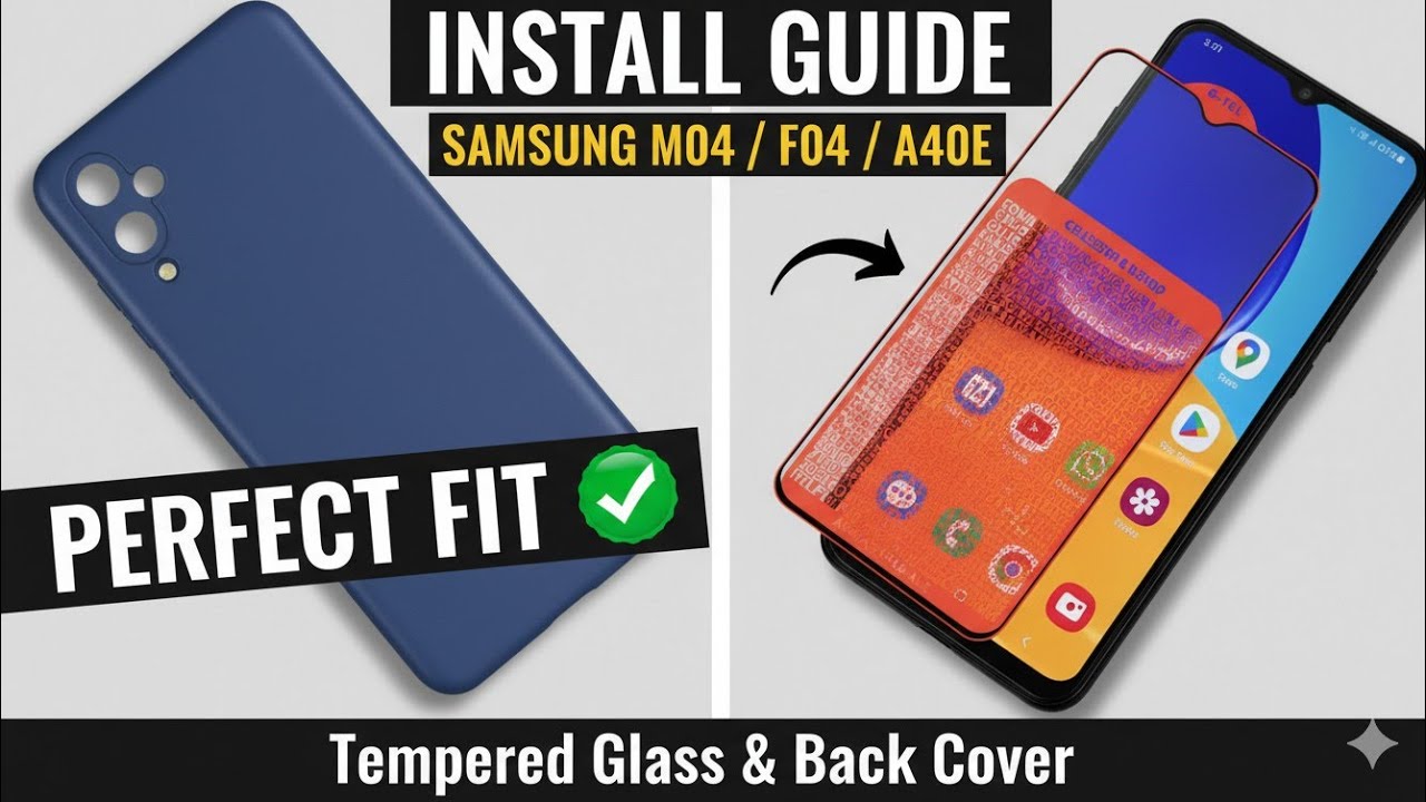 Лучшее закалённое стекло и задняя крышка | SAMSUNG M04 / F04 / A40E / A04 /A04S / A04E / A03 / A03S