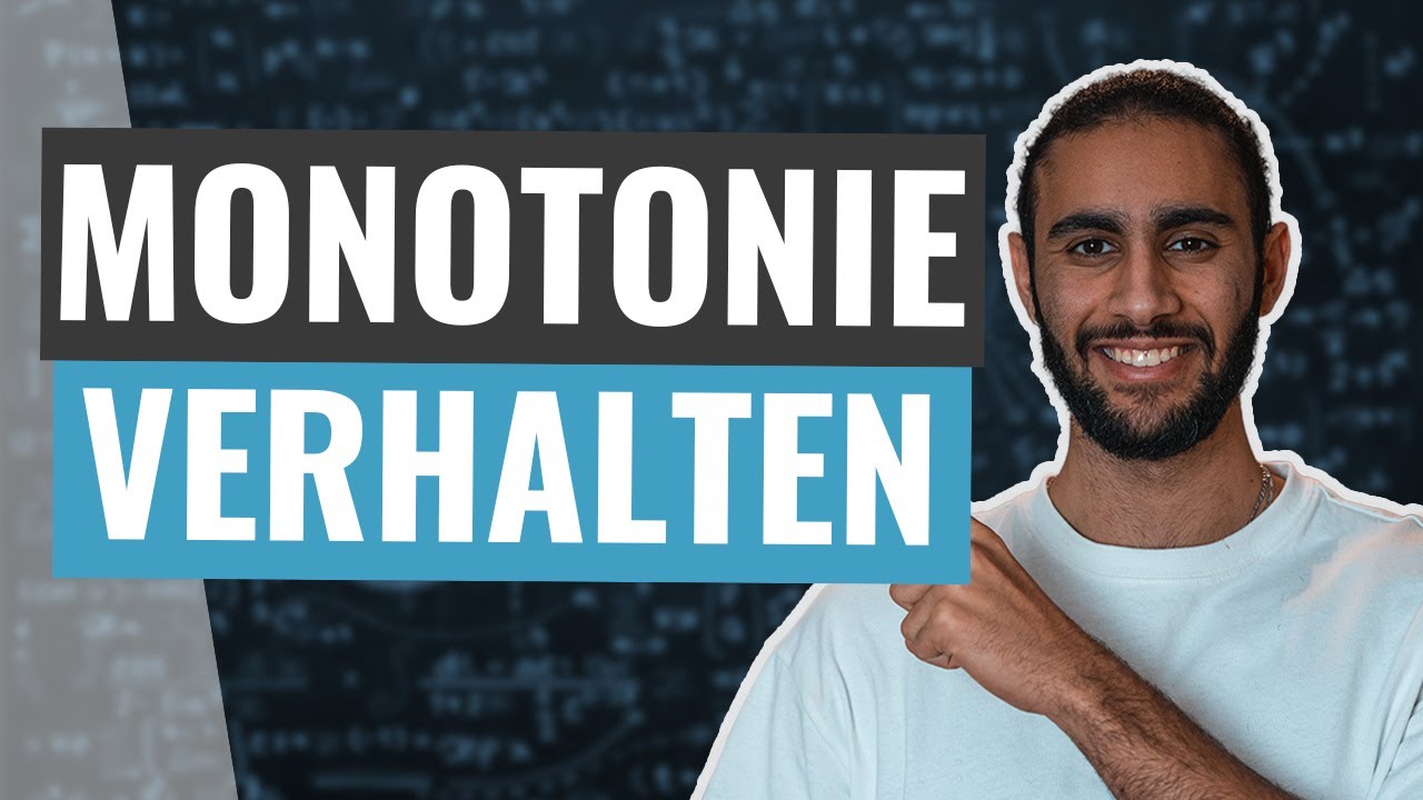 MONOTONIEVERHALTEN einfach und schnell erklärt