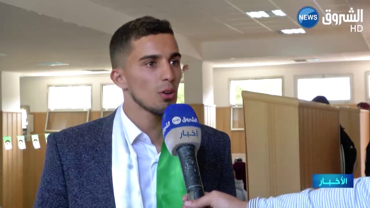 عادل بن رحال رئيس فرع منظمة التضامن الطلابي بجامعة الجزائر 3