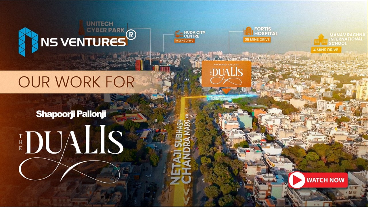 Experience the Route to The Dualis by Shapoorji Pallonji, Gurugram | Drone Connectivity Film