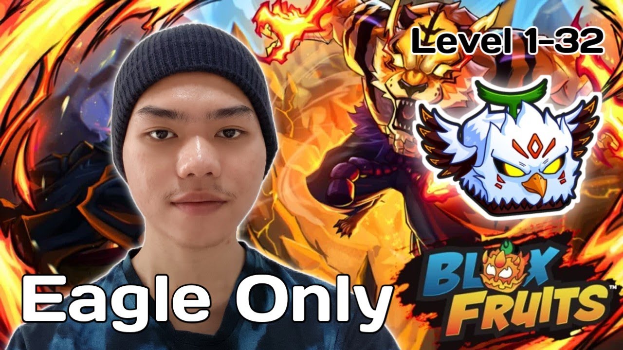 Main Blox Fruits, Tapi Cuma Pakai Eagle Sampai Max Level - RBF Eagle Only Challenge 1-32