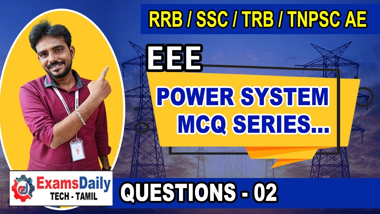 RRB / SSC / TRB / TNPSC AE - Power System Mcq Question | EEE Topicwise Important Questions