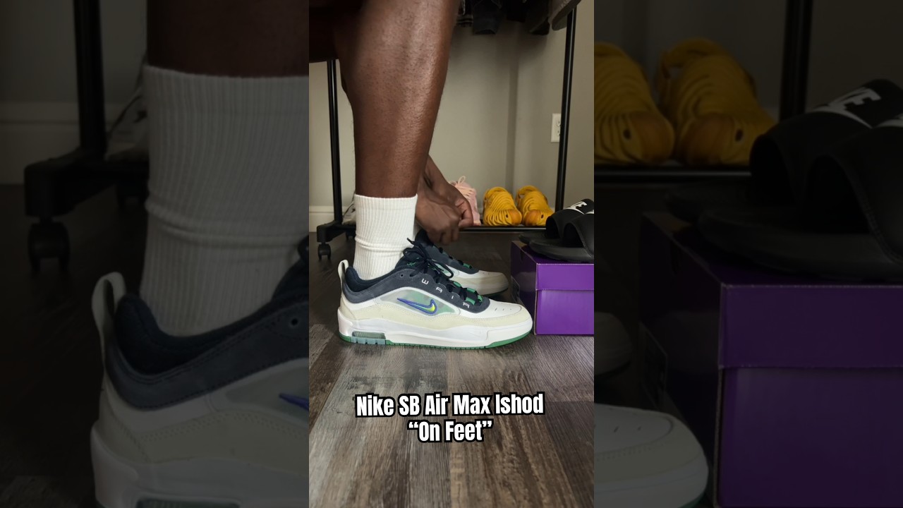 DOPE SKATE SHOES! NIKE SB AIR MAX ISHOD 2 🛹 #shorts #sneakers #nike #airmax #onfeet #skateboarding