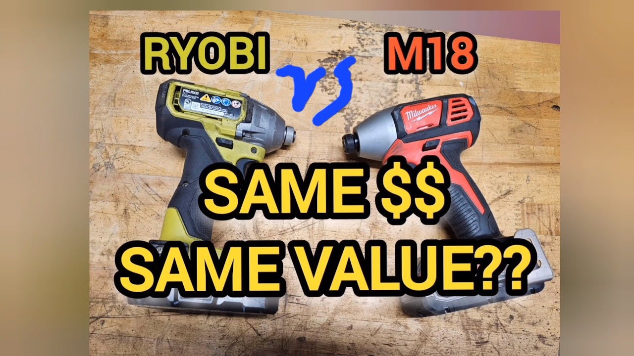 Milwaukee M18 против Ryobi one plus 1/4
