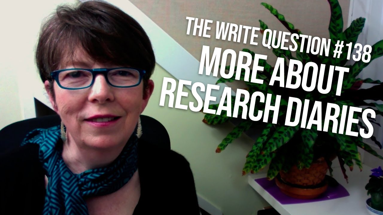 The Write Question #138: Where to keep your research diary