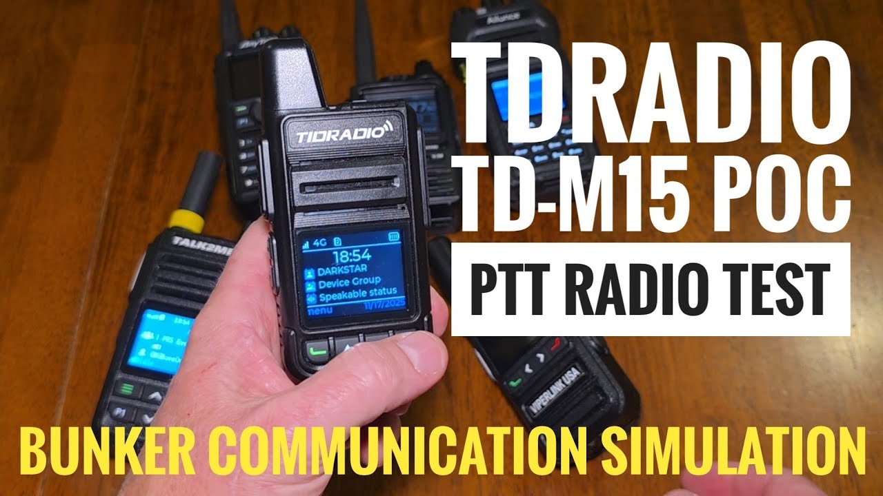 Обзор радиостанции TIDRADIO TD-M15 POC PTT/Моделирование аварийной связи в бункере