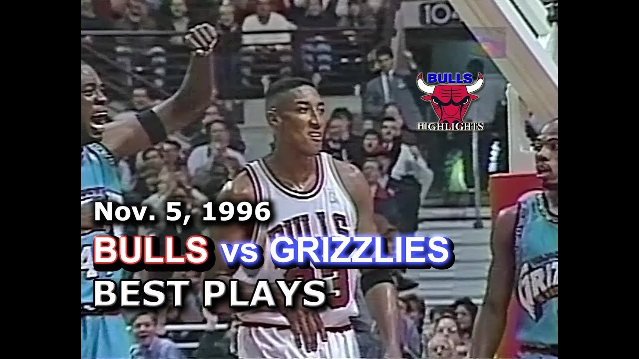 November 5, 1996 Bulls vs Grizzlies highlights