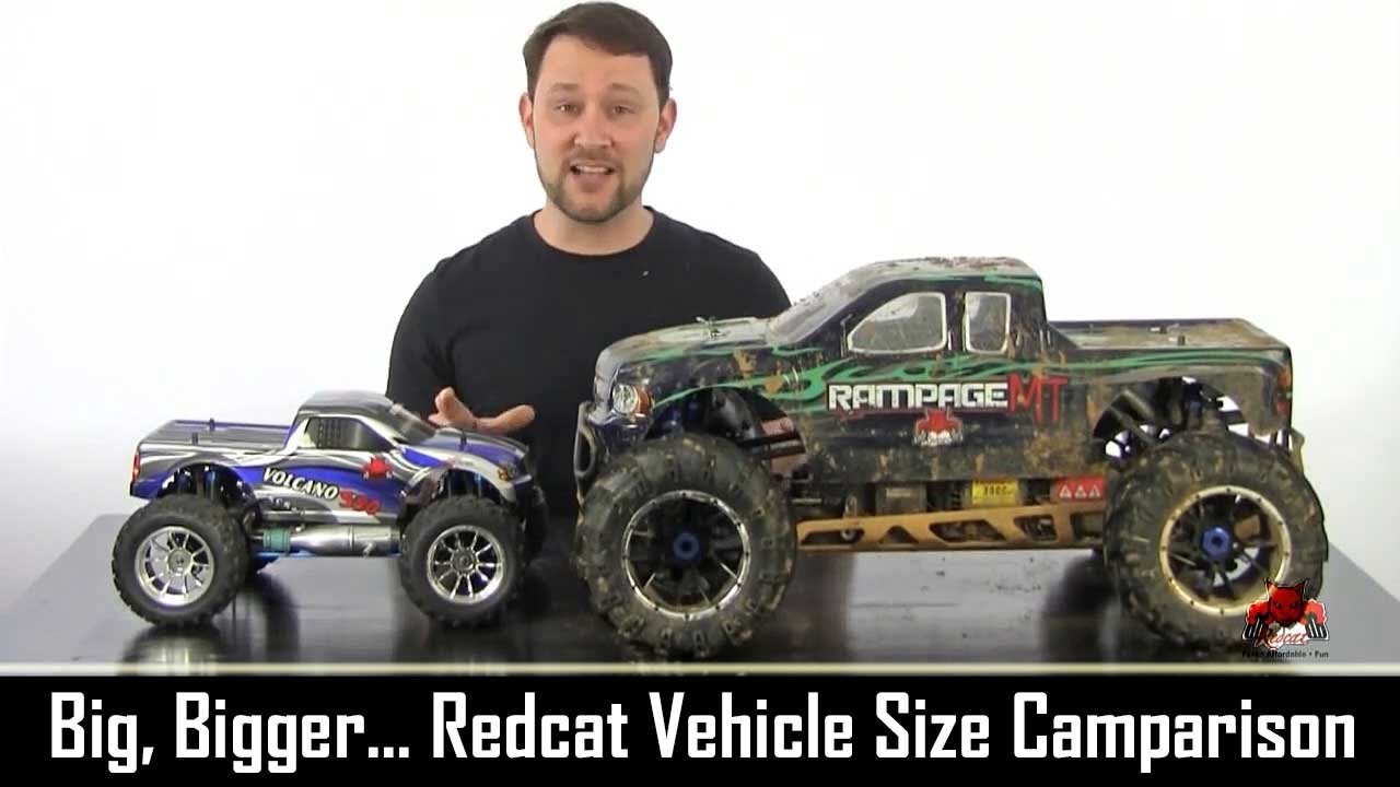 1/18 vs 1/10  vs 1/5 - Redcat Vehicle Size Comparison