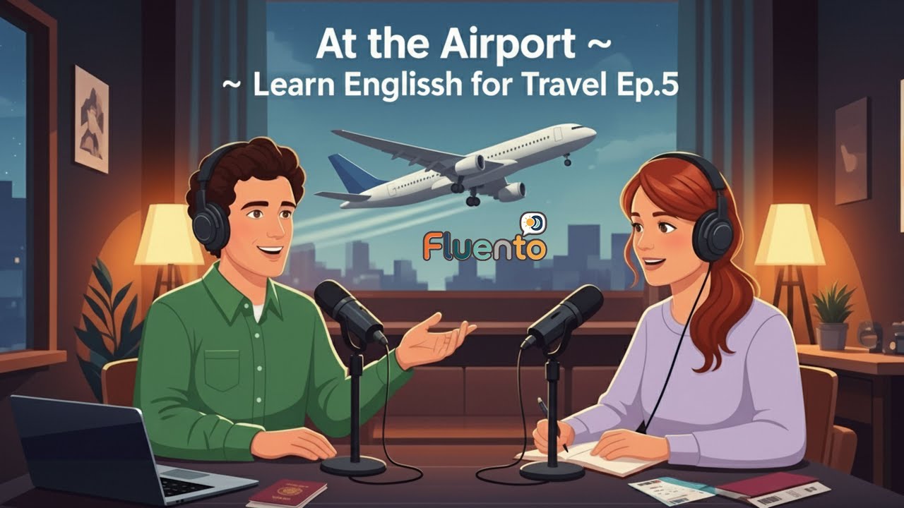 English Conversation at the Airport ✈️ | Learn English for Travel | Fluento Podcast Ep.5 A1-A2 Level
