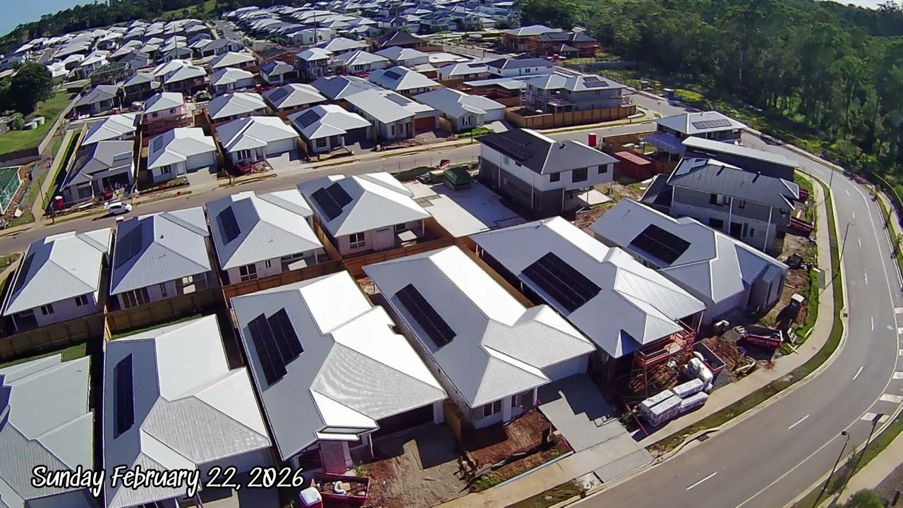 Wallaby Drive - The Build : Drone Photos (Sunday February 22, 2026)