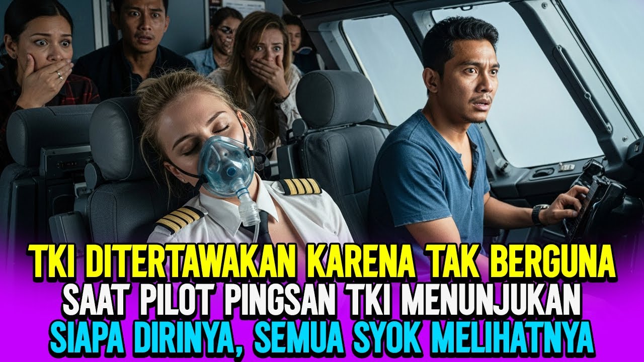TKI DIHINA KARENA TAK BERGUNA NAIK PESAWAT , SAAT PILOT PINGSAN SEMUA SYOK MELIHAT AKSINYA