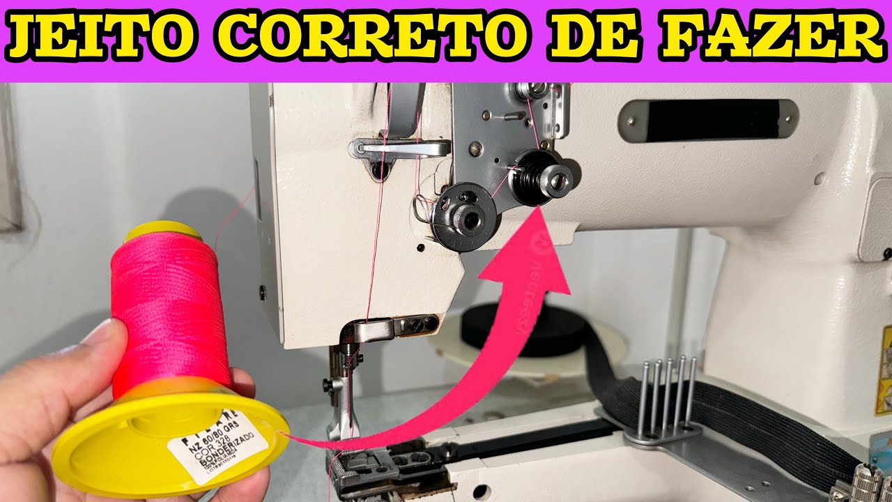 COMO PASSAR A LINHA NA MÁQUINA DE BRAÇO MODELO 335