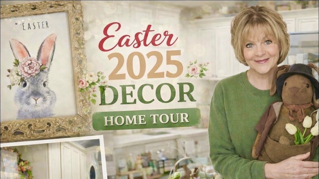EASTER SPRING DECOR HOME TOUR - Full House Tour Compilation - VINTAGE & COZY DECORATING 2025
