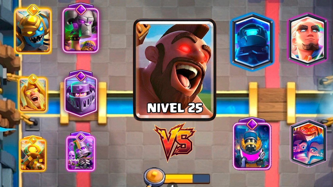 Monta Puercos NIVEL 25 vs TODAS las EVOLUCIONES y Cartas ESPECIALES de Clash Royale ☠️