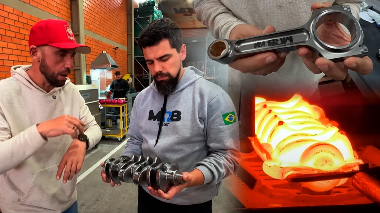 FORJA E USINAGEM DAS BIELAS E DO VIRABREQUIM FORJADO MRB
