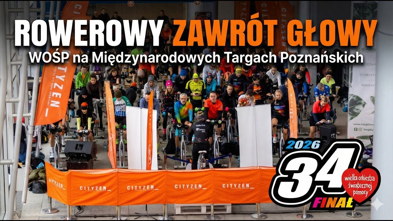 Rowerowy Zawrót Głowy 🚲 34. Finał WOŚP w Poznaniu!