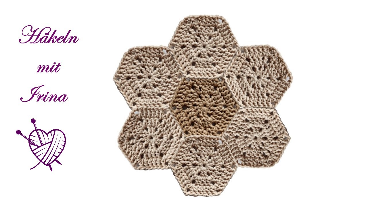 Sechsecken Hexagon verbinden, Easy Lifehack,  häkeln