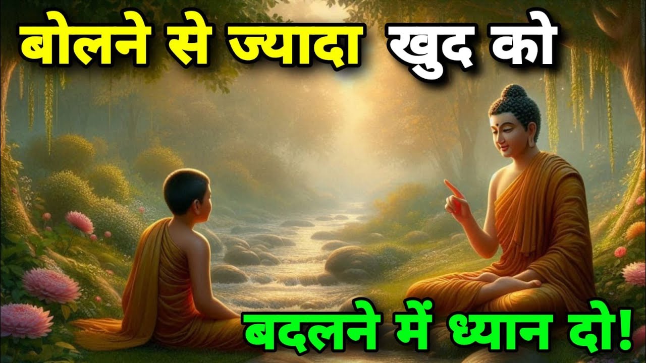 कम बोलकर खुदको बदलो | Buddhist motivational Story on Self Developments @inspiredbuddha