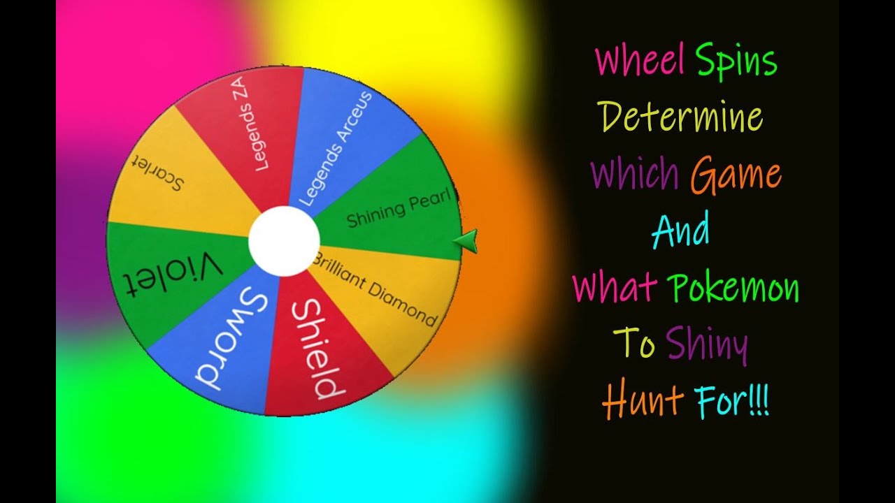 LIVE! A Wheel Determines My Pokemon Shiny Hunt!
