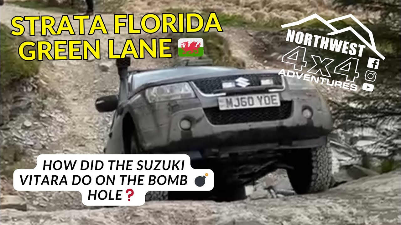 STRATA FLORIDA BOMB HOLE | Nissan Patrol Suzuki Vitara | Green Lanes Off Road