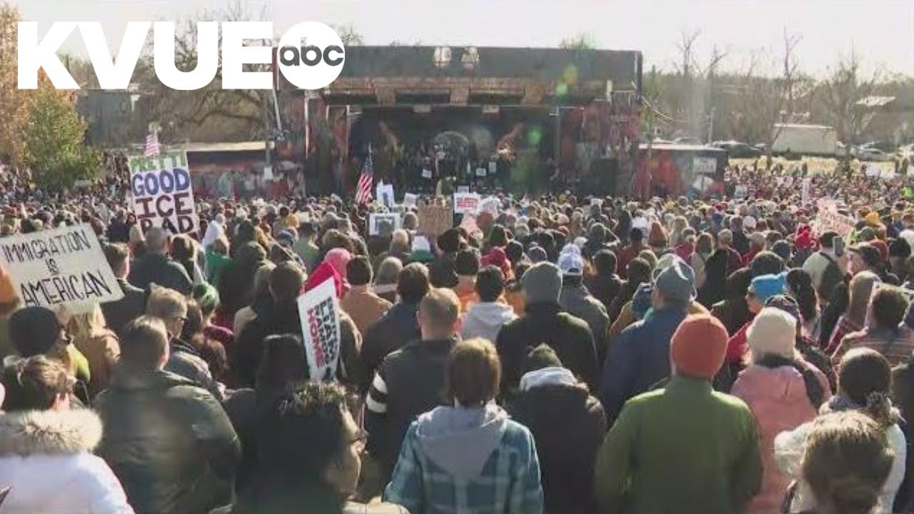 Hundreds rally in Austin calling for ICE operations to end