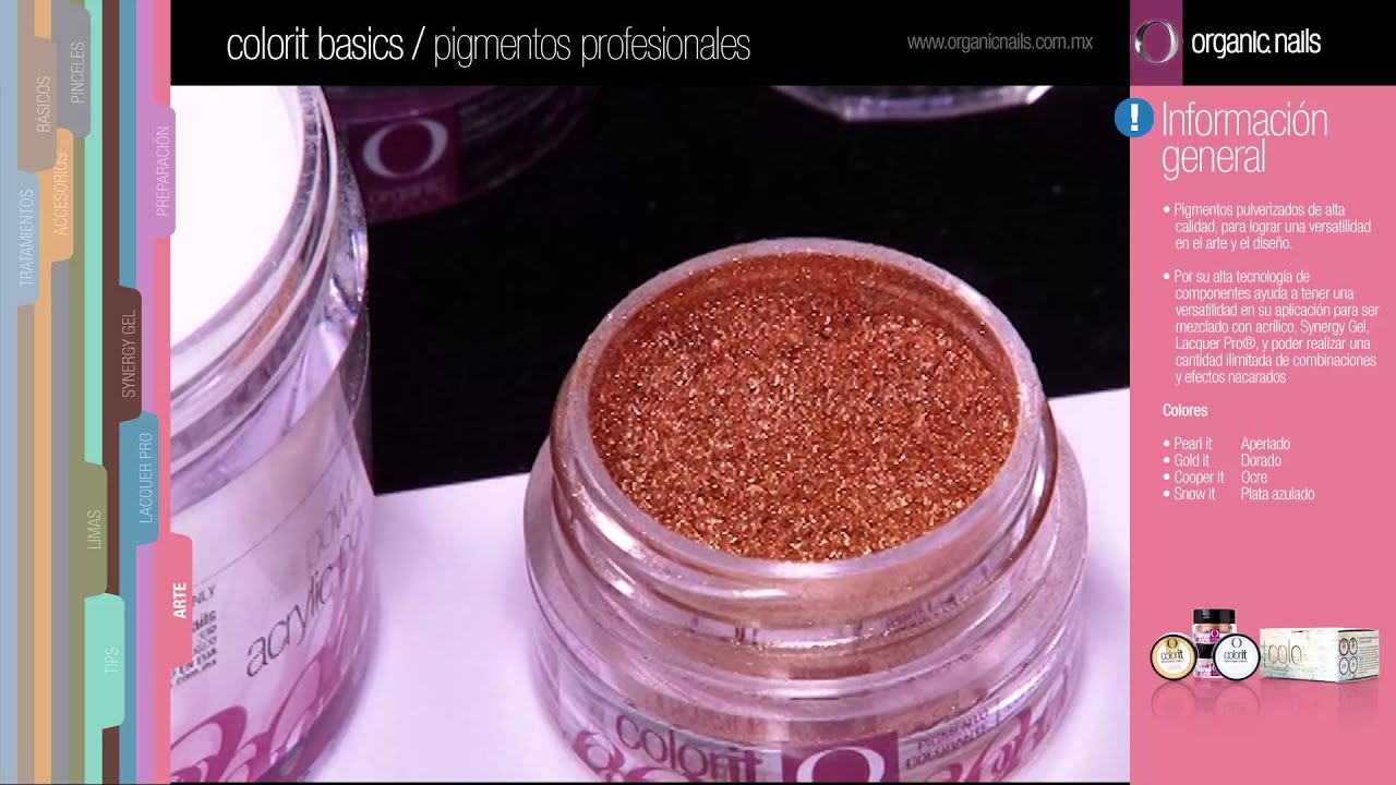 Colorit / Pigmentos Profesionales Organic Nails