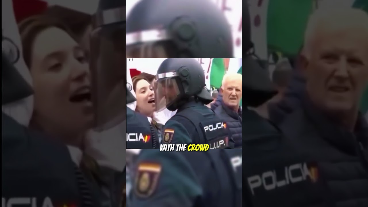 When Your Husband&rsquo;s the Cop at the Protest 😳 #funny #viralvideo #shorts