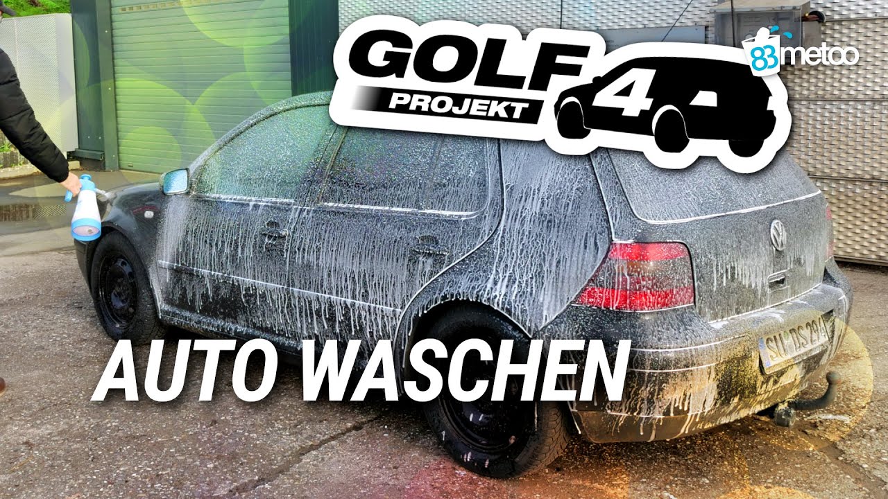 VW Golf 4 Projekt: Erste Autow&auml;sche nach JAHREN!! (Achtung ekelig)