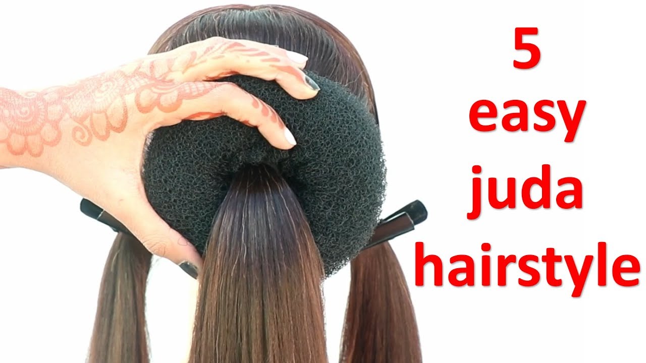 5 easy juda hairstyle for wedding || different hairstyle || hairstyle for girls || cute hairstyle