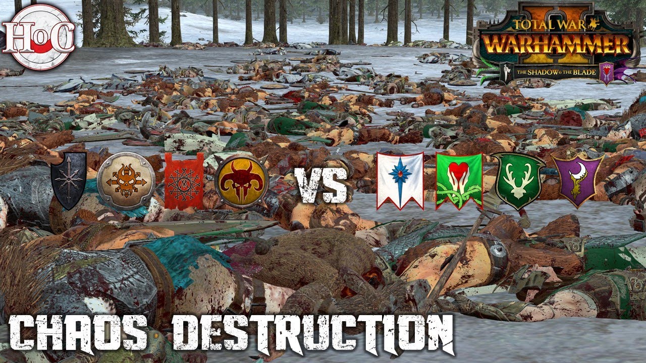 CHAOS DESTRUCTION - Total War Warhammer 2 - Online Battle 480