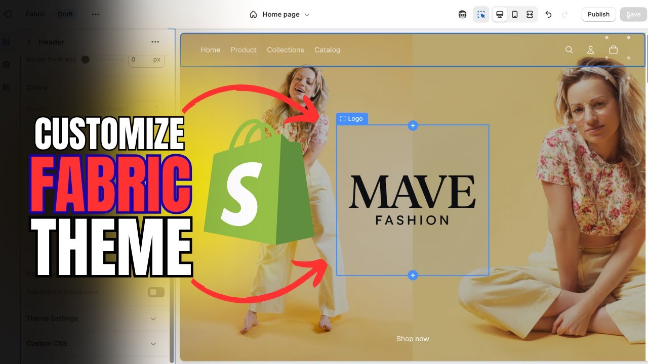 НАСТРОЙКА ТЕМЫ SHOPIFY FABRIC &mdash; Учебное пособие по настройке темы &laquo;Ткань&raquo;