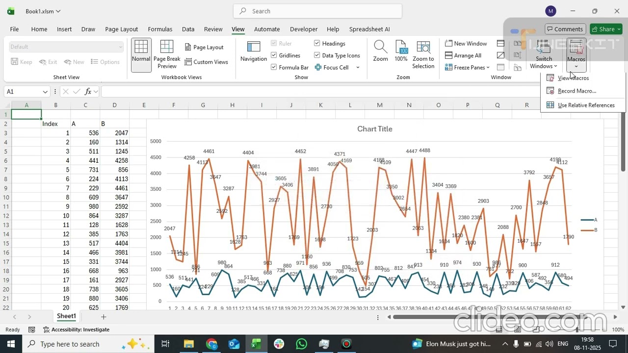 🔥 Excel Chart Animation in VBA | Auto Updating Graph Using Macro | Dynamic Chart Tutorial 💻📊
