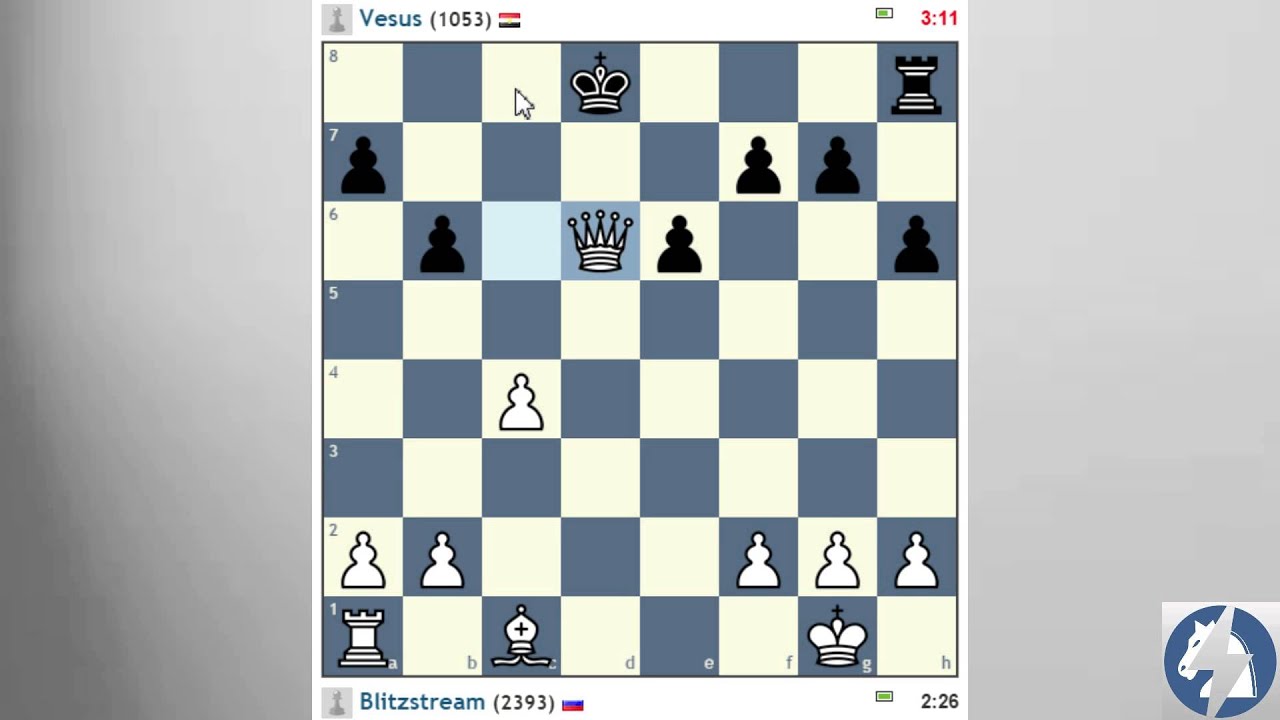 Game with lower rated players #1 vs. Vesus (1053 chess.com)