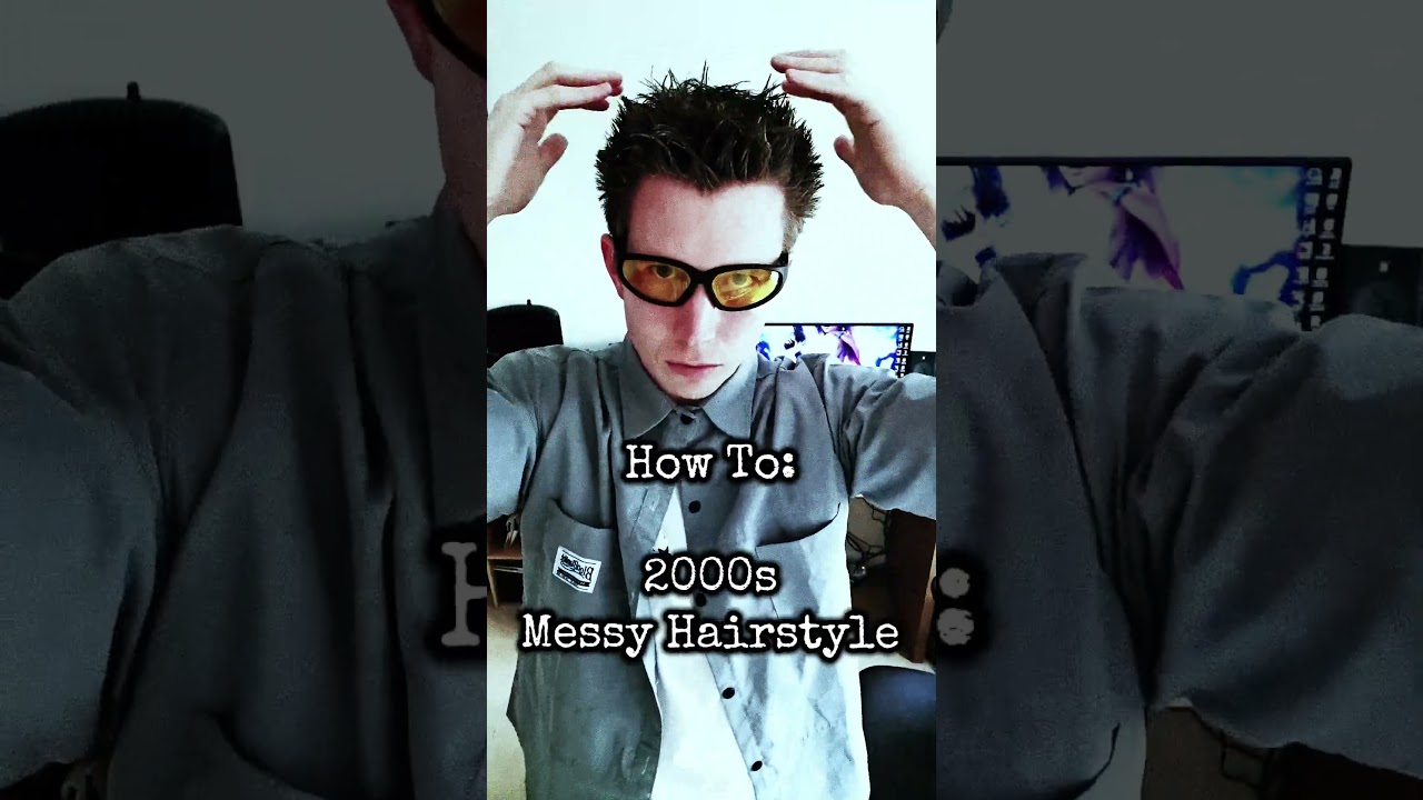 2000s Messy Hairstyle #gatsby #y2k #menshairstyle #numetal #spikyhair