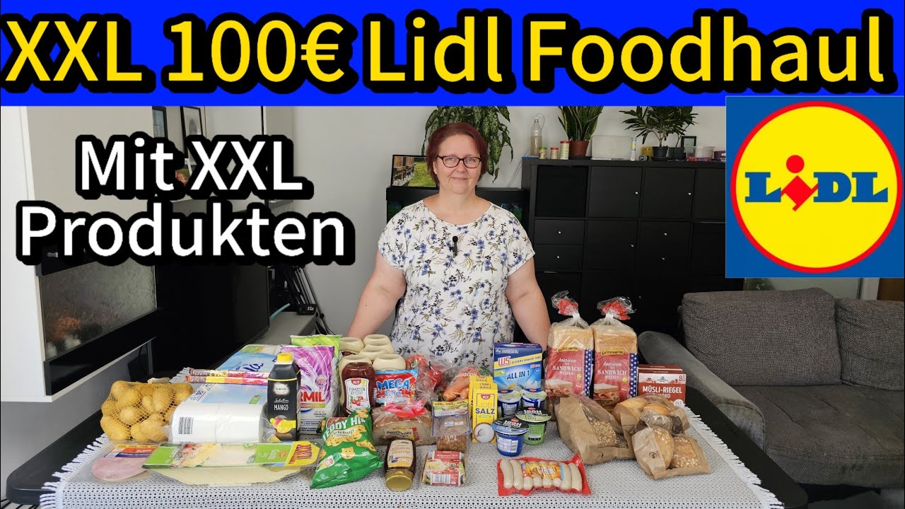 XXL Lidl Foodhaul: 100€ Familien-Einkauf mit Lidl Plus App Schnäppchen