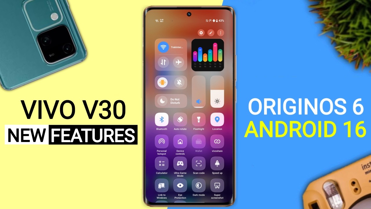 Vivo V30 5G OriginOS 6 Update - 20+ Hidden Features | Android 16 New Update V30