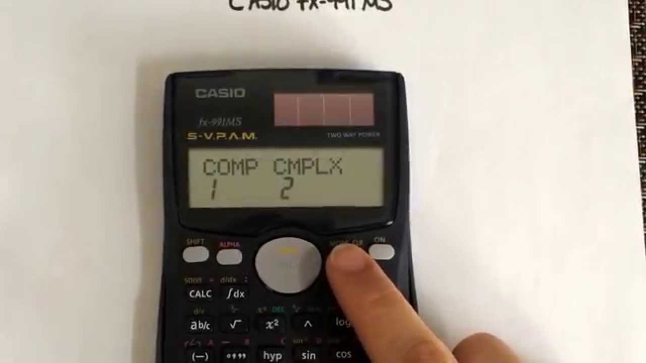 Перевод Casio fx-991MS из научного в обычный режим