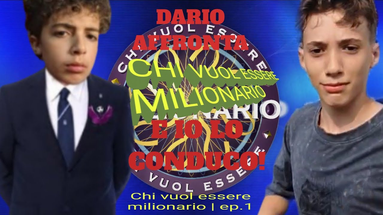 DARIO affronta CHI VUOL ESSERE MILIONARIO e io LO CONDUCO!  Chi vuol essere milionario | Ep.1