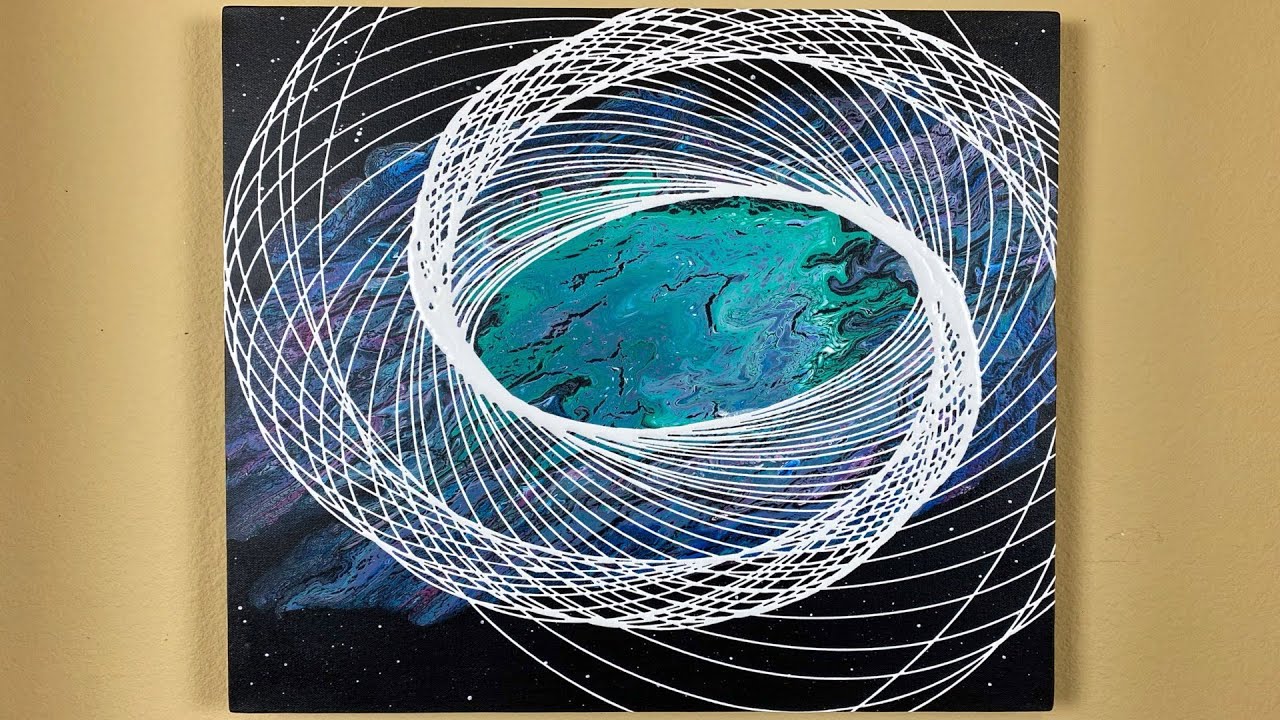 GALAXY PENDULUM PAINTING Tutorial / MESMERIZING ARTIST / Artist's Loft Paint / How to Video