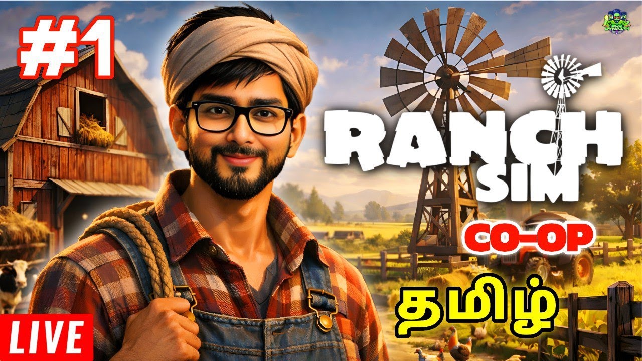 பண்ணை RANCH SIMULATOR CO-OP (Ep 1) - LIVE | Tamil GAMEPLAY | BCO DYNAZTY #ranchsimulator