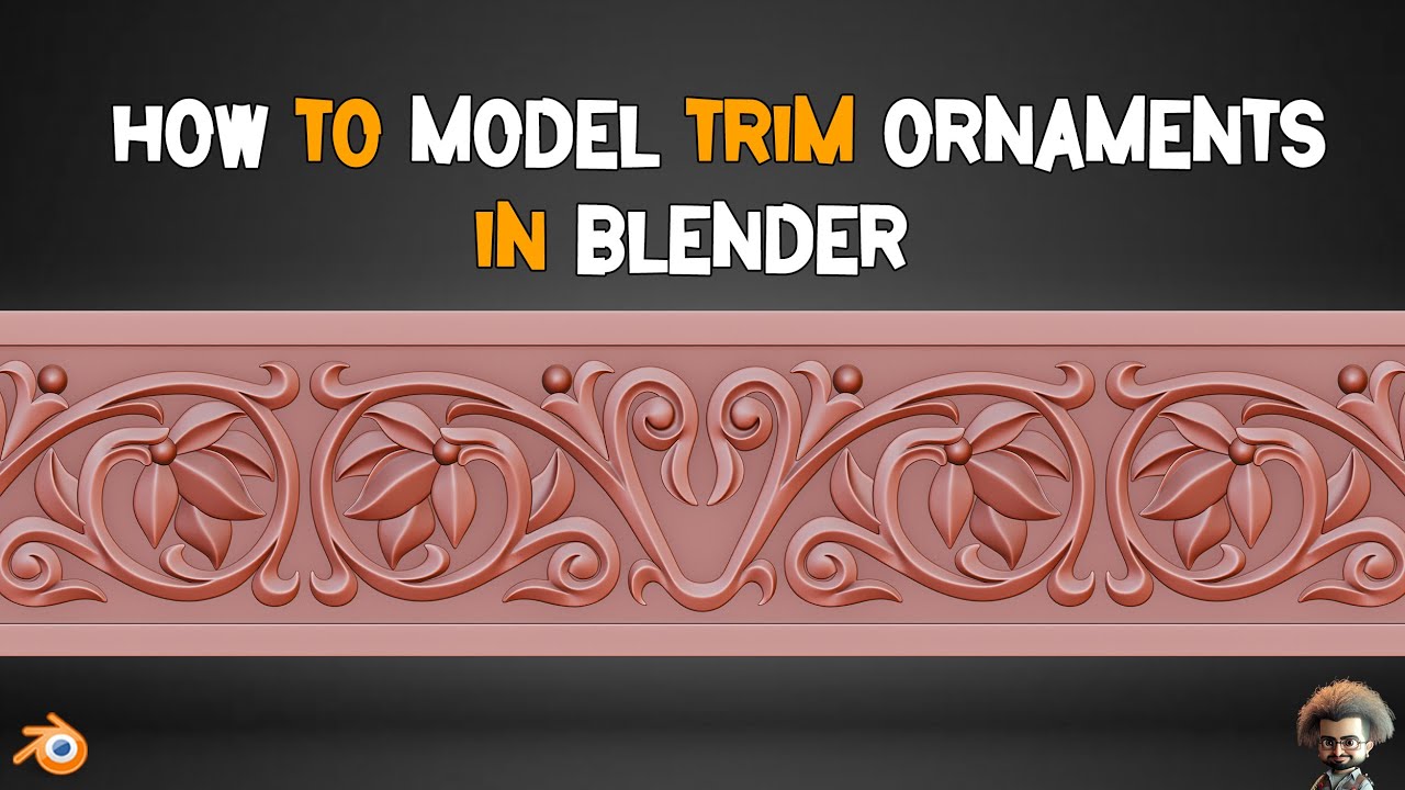 How To Model Trim Ornaments In Blender