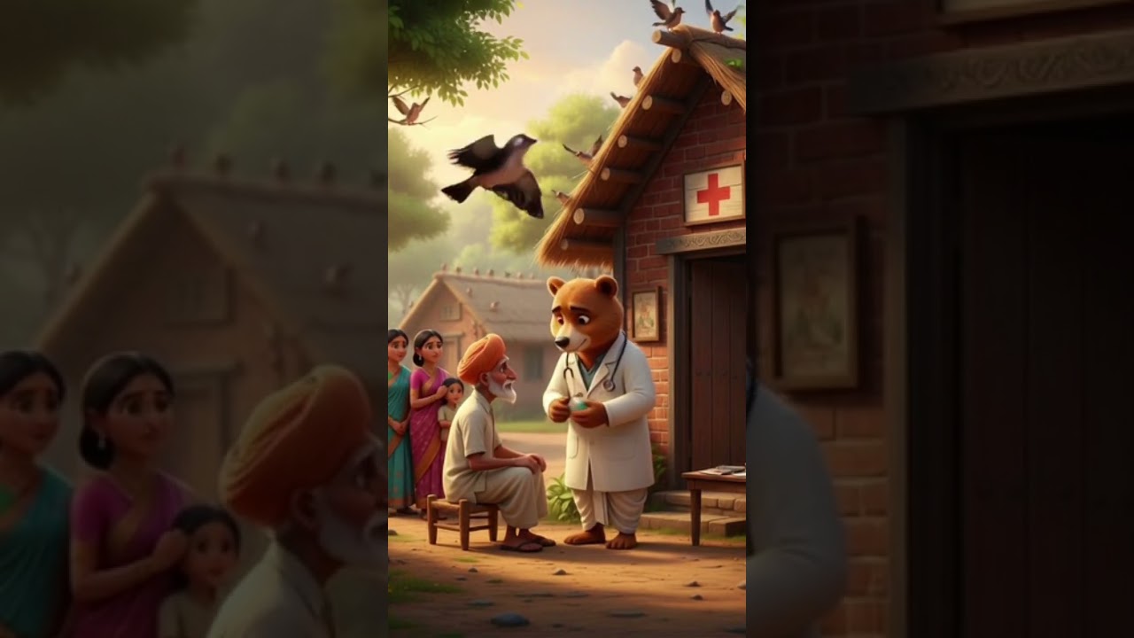 🐻 &ldquo;Doctor Bhalu ne khola hospital! Gaon walon ka anokha ilaaj 😲❤️&rdquo;