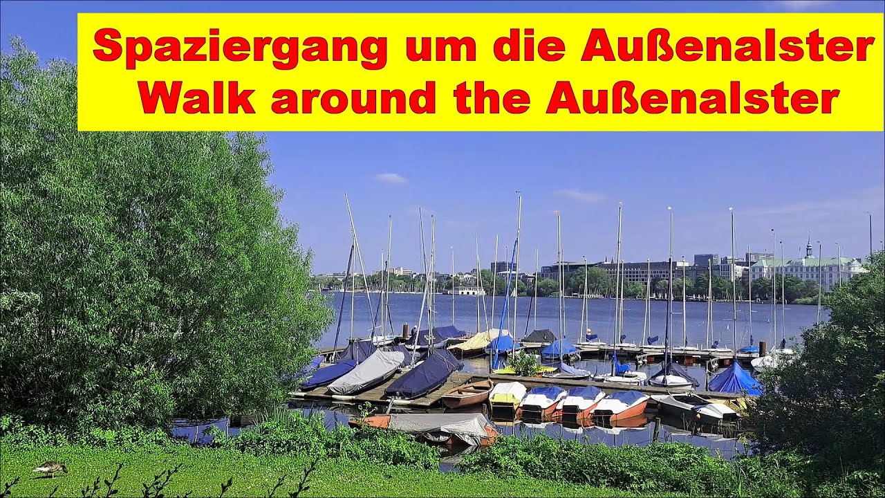 Spaziergang an der Außenalster in Hamburg