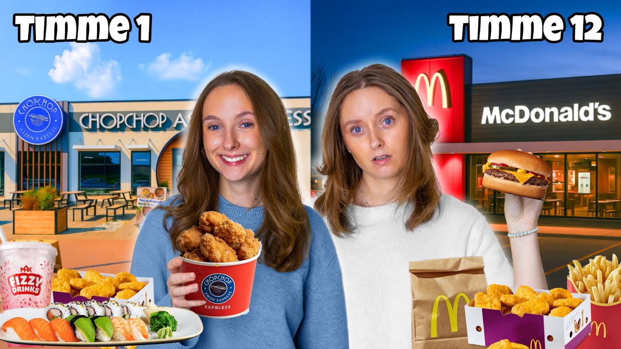 Vi äter snabbmat varje timme i 24 timmar!