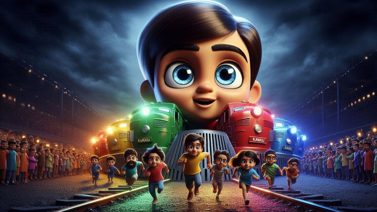 "Colors Train Song 🚂 | Red Yellow Blue Green | Indian Kids Learning Colors | Kakku Tv  3D |