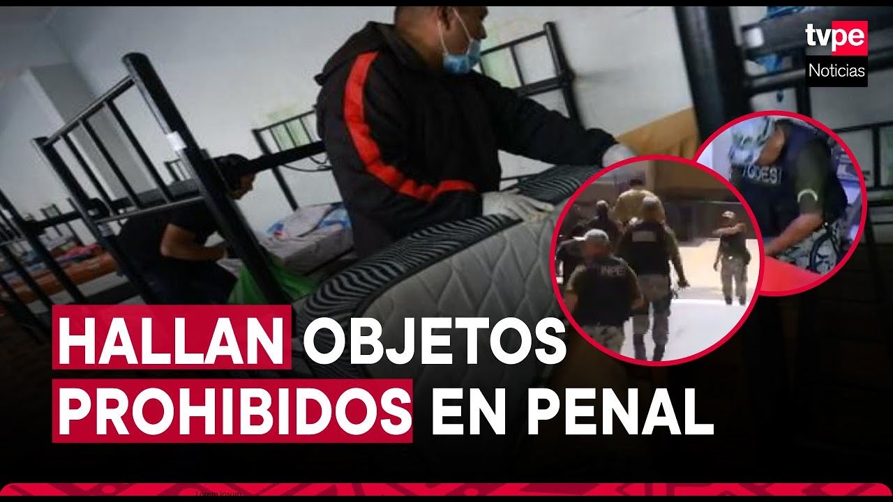 Penal de Lurigancho: cuchillos, celulares, drogas y otros objetos prohibidos son requisitoriados