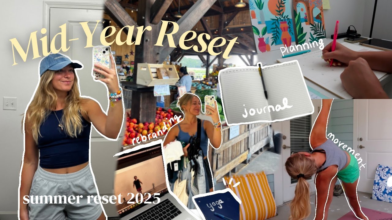 Mid-Year Reset Routine🧘‍♀️| How to Refresh Your Life, Goals & Mindset Motivation + Productivity Tips