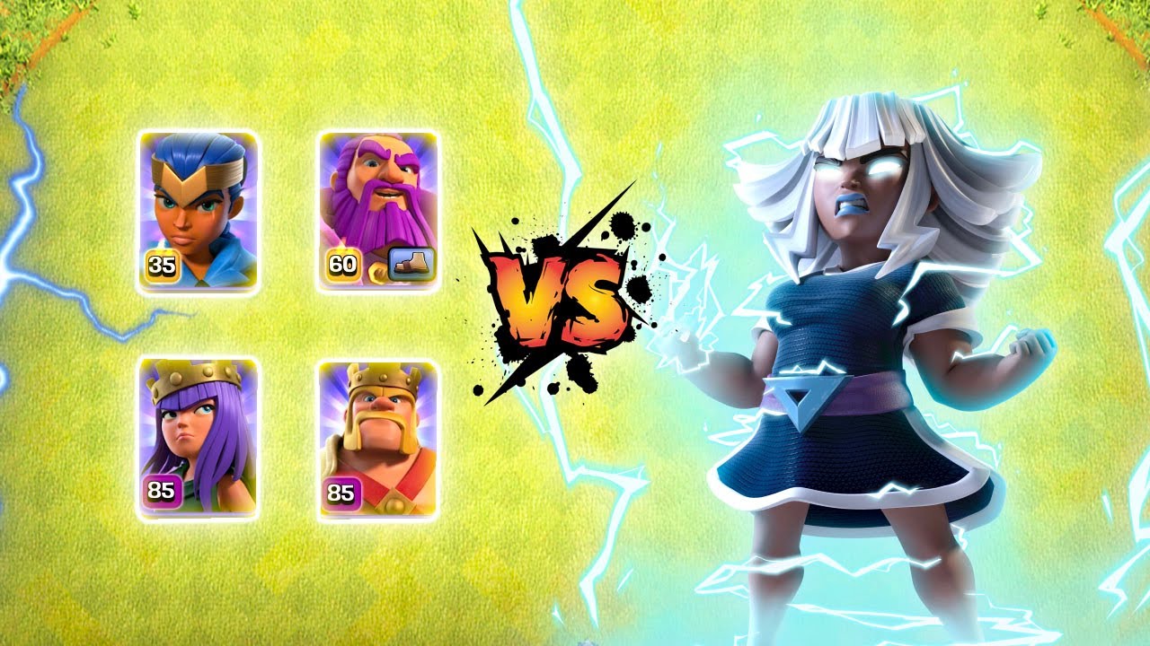 electro Titan vs all max Heroes | Clash of clans | #coc #supercell #clashofclans
