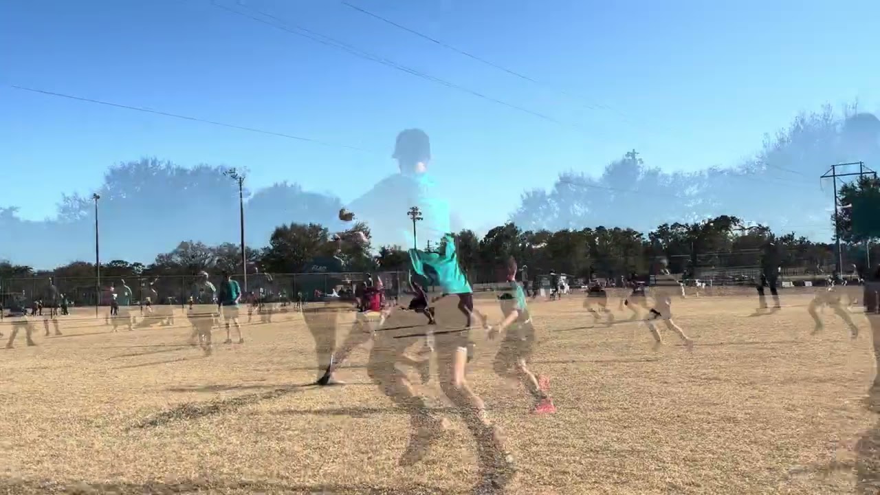 U11 Flag Football Giants vs Dolphins Giants win 25-19