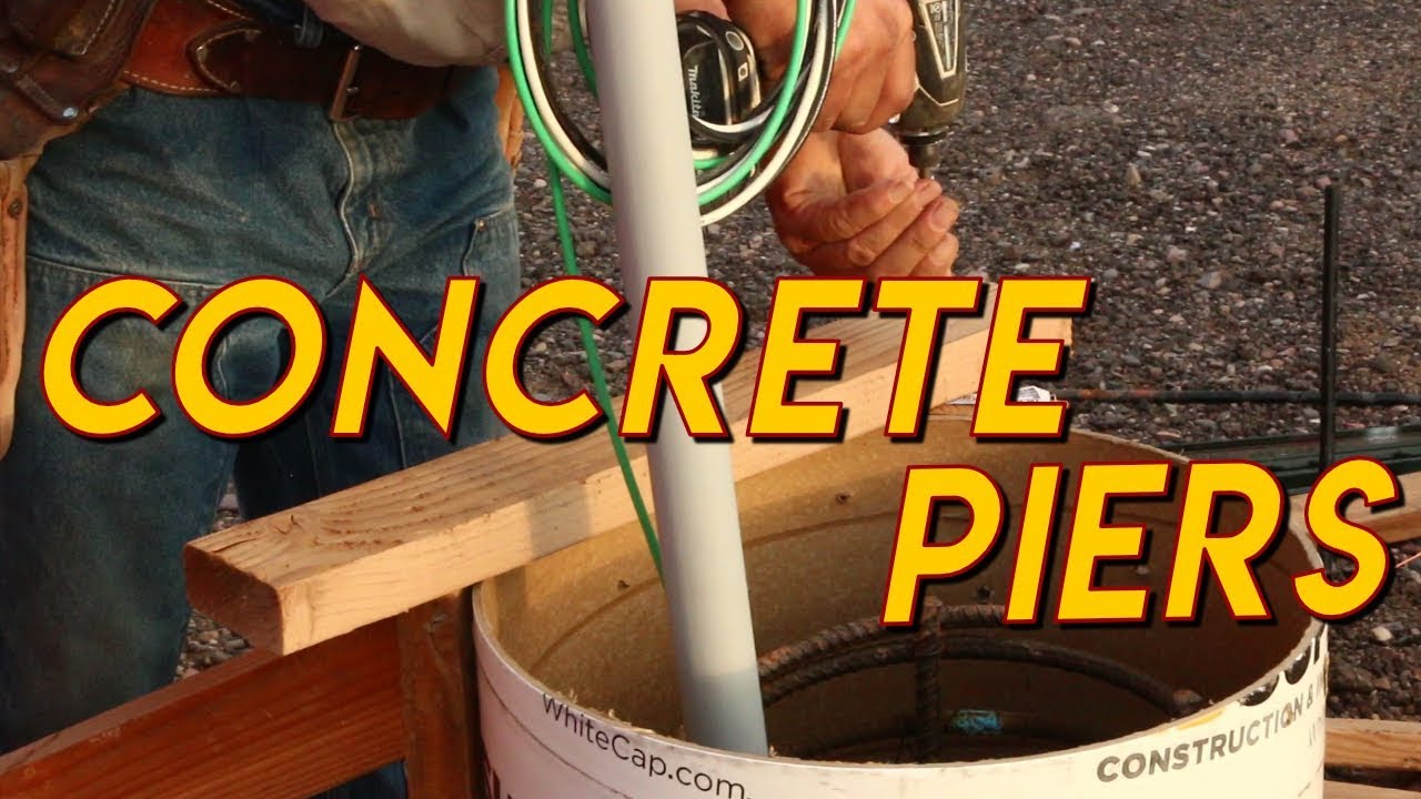 Pouring Concrete Street Lights